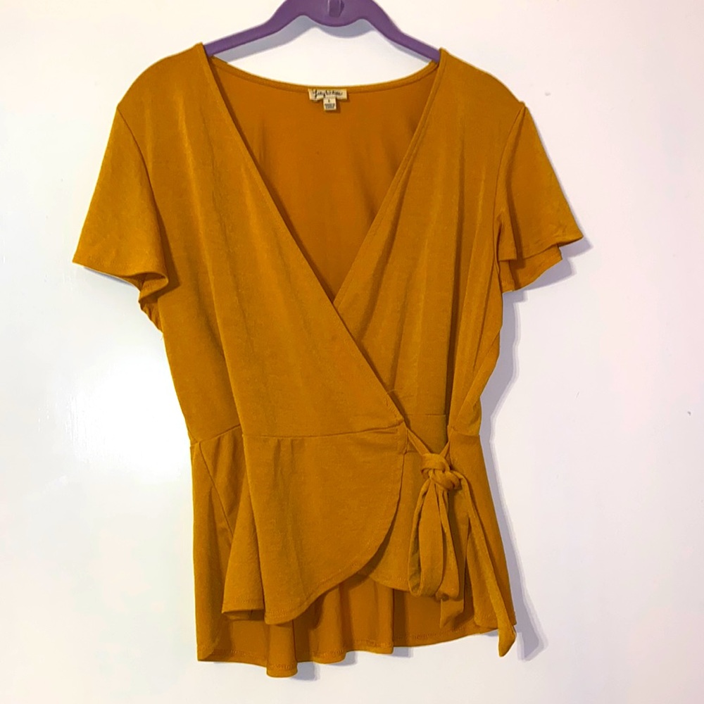 COPY - Lily White Mustard Blouse
